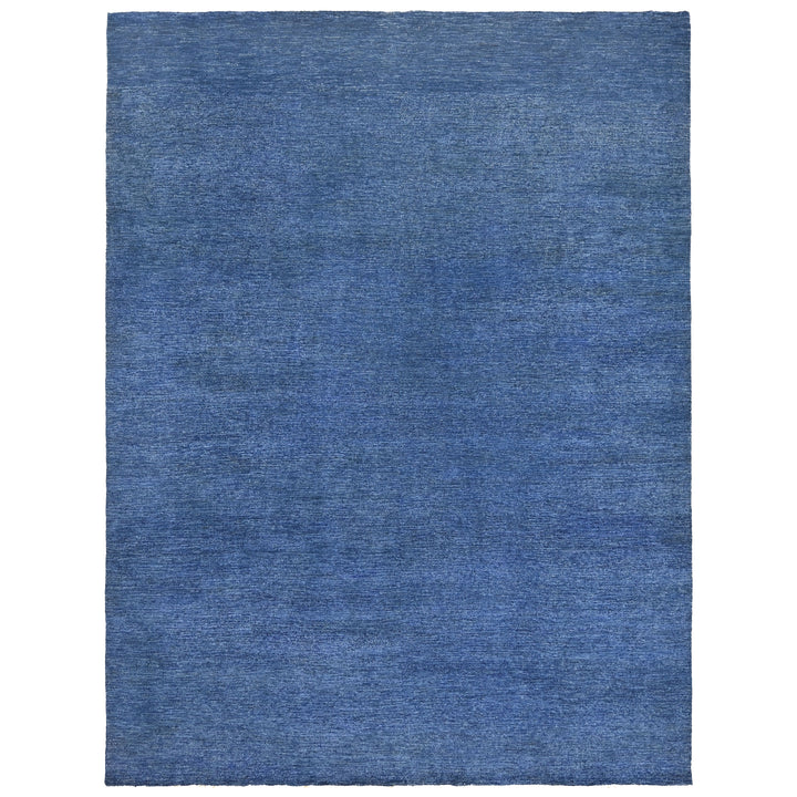 Distressed Solid Wool Area Rug - 9' x 12'