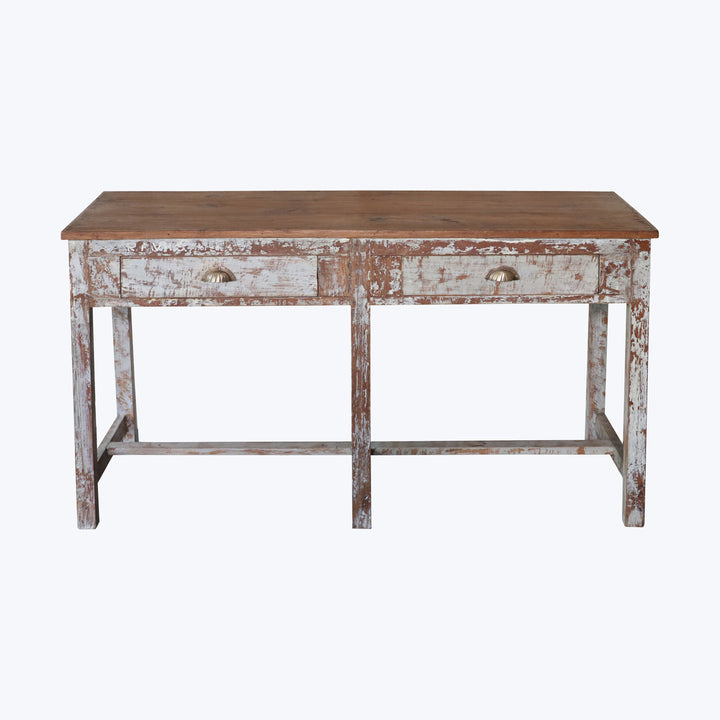 Vintage Two Drawer Console Table