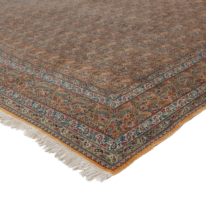 Gold Vintage Traditional Wool Rug - 11' x 17'