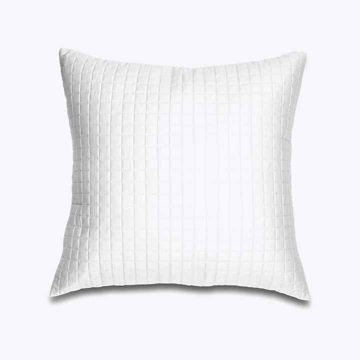 Masaccio Quilted Sham Euro / White