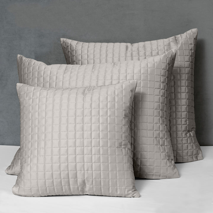 Masaccio Quilted Sham Euro / Silver Moon
