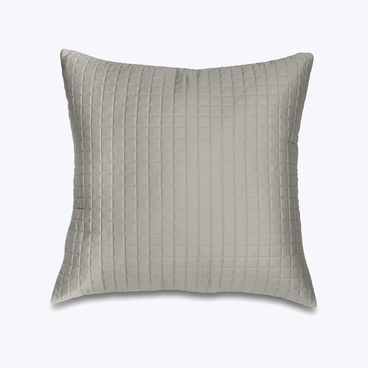 Masaccio Quilted Sham Euro / Silver Moon