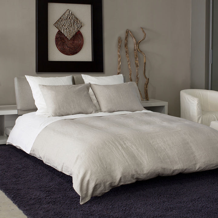 Donatella Duvet & Shams, Natural Duvet Cover / King