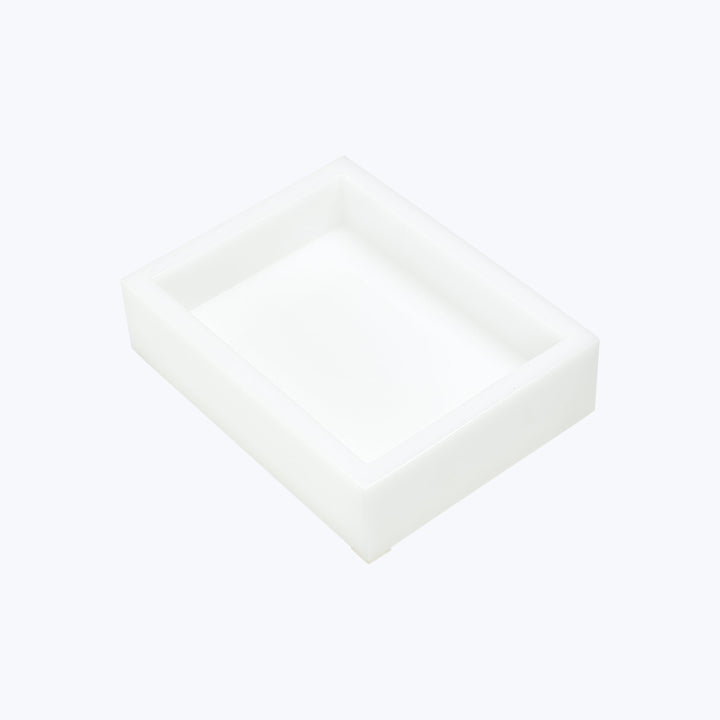 Ice Soap Dish White