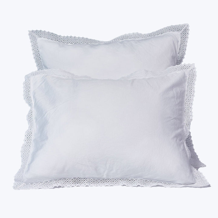 Camilla Duvet & Shams Pillow Sham / Standard / White