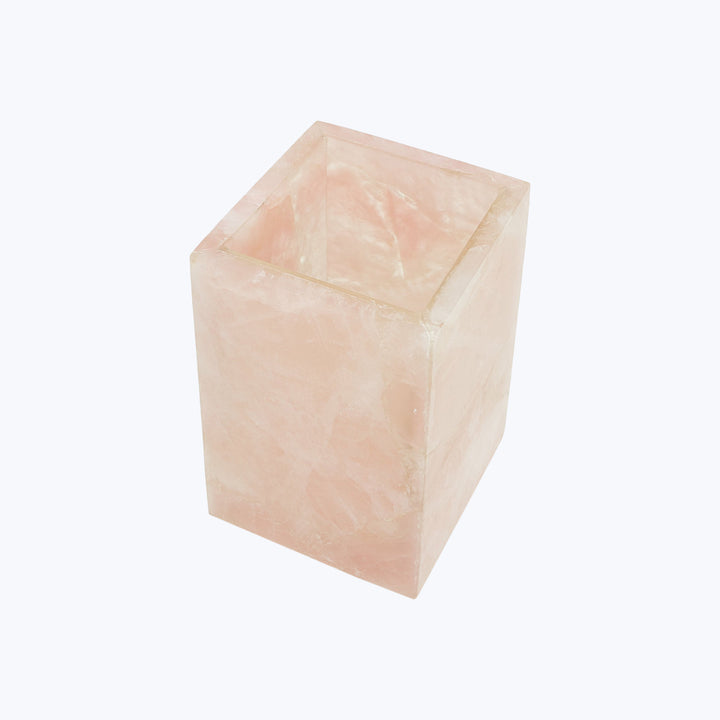 Taj Brush Holder Rose Quartz