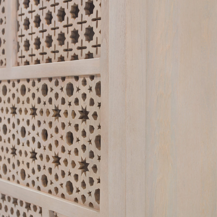 Mantra Teak Wide Cabinet