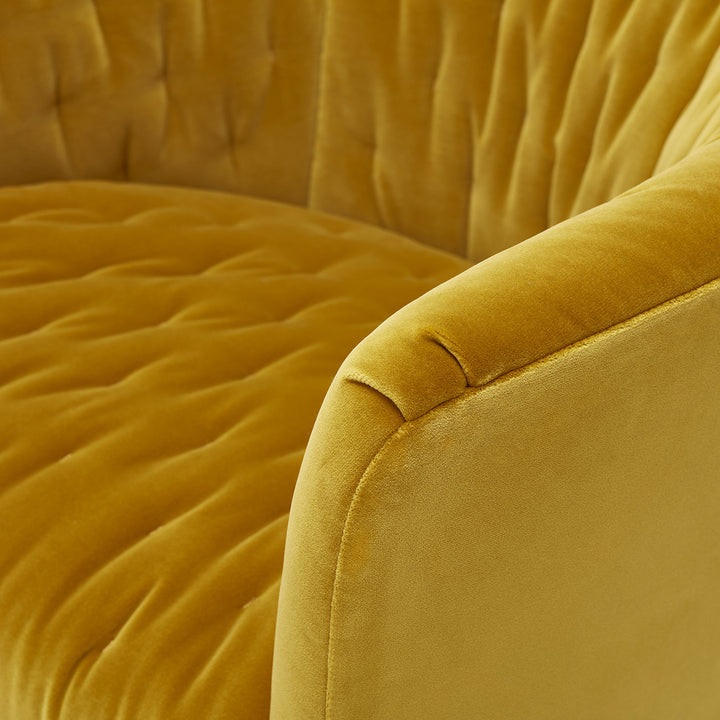 Amelia Swivel Chair Ochre