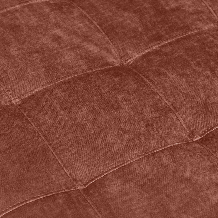 Boutique 88" Three Seat Sofa Brussells, Textured Velvet / Rosewood