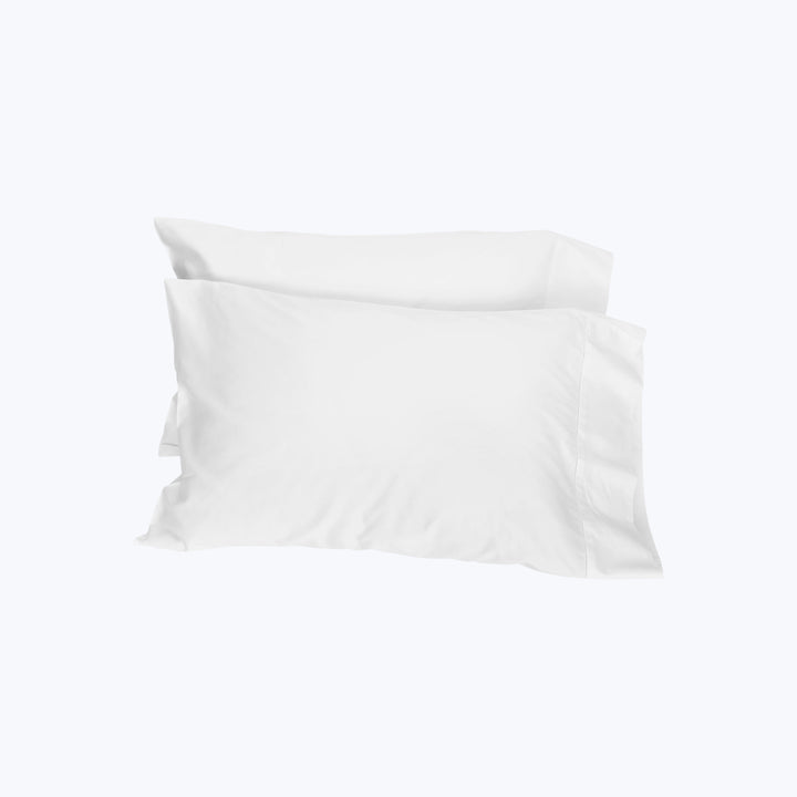 Nuvola Sateen Sheets & Pillowcases, White Pillowcase Pair / Standard