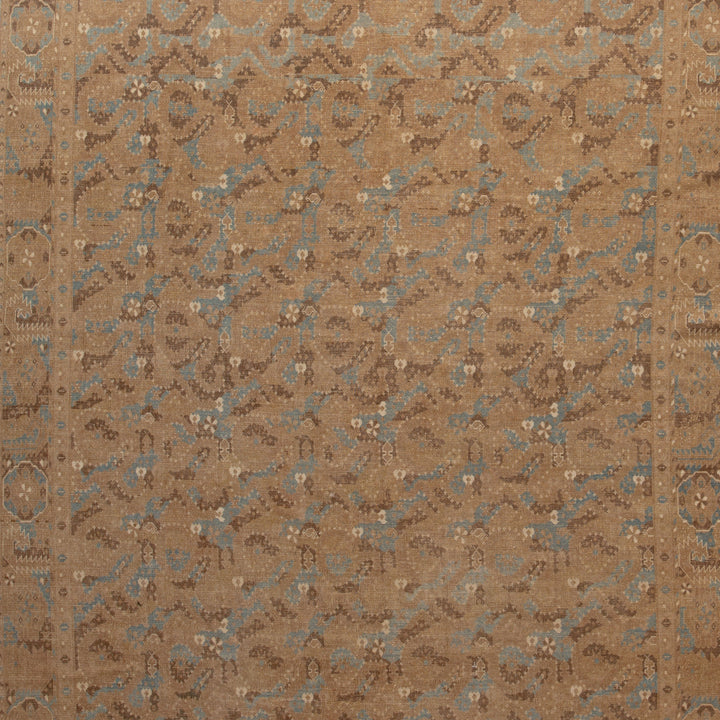 Beige Vintage Traditional Wool Rug - 7' x 9'6" Default Title