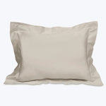Nuvola Percale Duvet & Shams, Pearl Pillow Sham / King