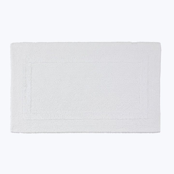 Reversible Bath Rug White