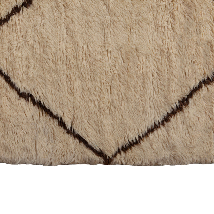 Beige Vintage Berber Moroccan Wool Rug - 17'7" x 22'
