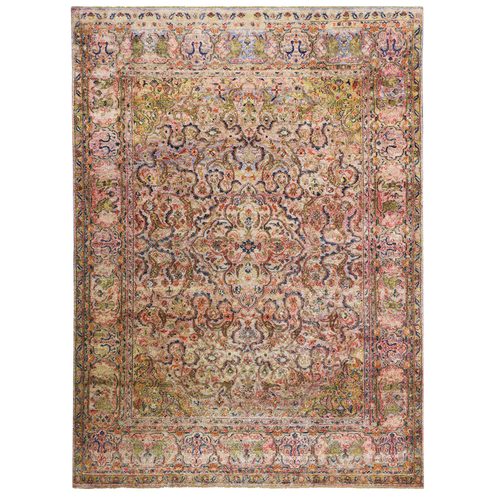 Pink Alchemy Traditional Silk Rug - 7'1" x 10'8"