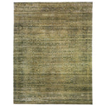 Brown Alchemy Traditional Silk Wool Blend Rug - 9'2" x 12'1"