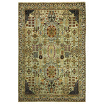 Yellow Alchemy Traditional Silk Wool Blend Rug - 5'9" x 8'9"
