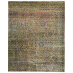 Multicolored Alchemy Traditional Silk Rug - 9'1" x 12'7"