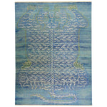 Blue Alchemy Tiger Wool Linen Blend Rug - 8'3" x 10'10"