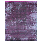 Purple Nu Vibrant Modern Tibetan Silk Rug - 8' x 10'