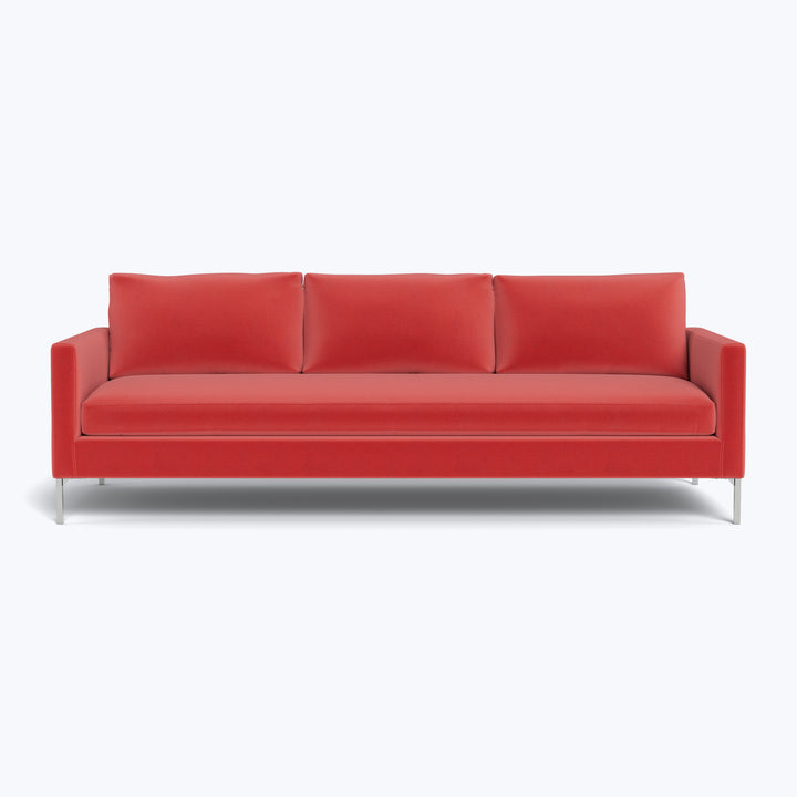 Soho 91" Grand Sofa w/ Brass Legs Graceland, Performance Blend / Sorrell