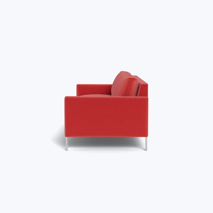 Soho 91" Grand Sofa w/ Brass Legs Graceland, Performance Blend / Sorrell