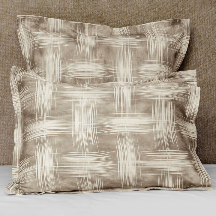 Graffiti Duvet & Shams, Beige Pillow Sham / Standard