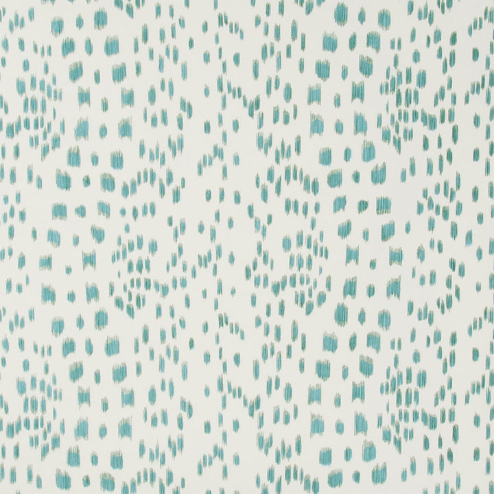 Les Touches Wallpaper, 12 yard roll Aqua