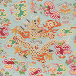 Vibrant Chinese dragon motif with auspicious clouds and traditional elements.