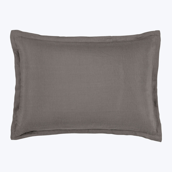 Cupro Linen Bedding Pillow Sham / Standard / Graystone