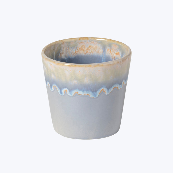 Handcrafted ceramic pot with unique mineral glazing detail, decorative piece