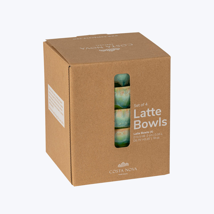 Packaging box for Costa Nova Portugal Latte Bowls, set of 4.