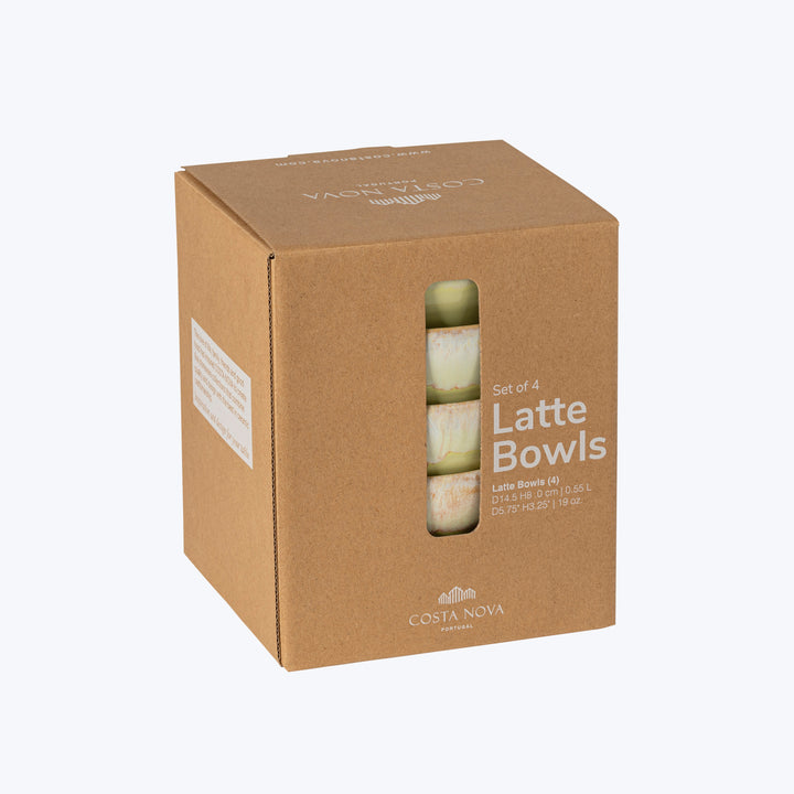 Eco-friendly packaging for Costa Nova latte bowls from Portugal.