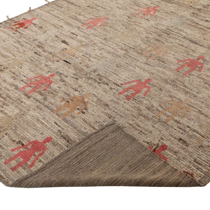 Zameen Patterned Modern Wool Rug - 6'9" x 9'7" Default Title