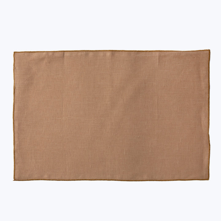 Metallic Linen Placemat Rose/Gold