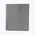 Metallic Linen Tablecloth Ghiaia/Silver / 86" x 138"