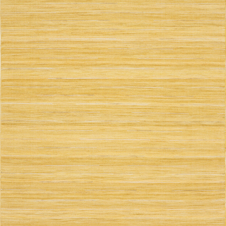 Yellow Solid Modern Flatweave Kilim Rug 5'3" x 7'3"