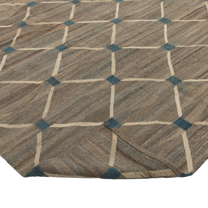 Zameen Patterned Transitional Wool Rug - 14'3" x 18'10"