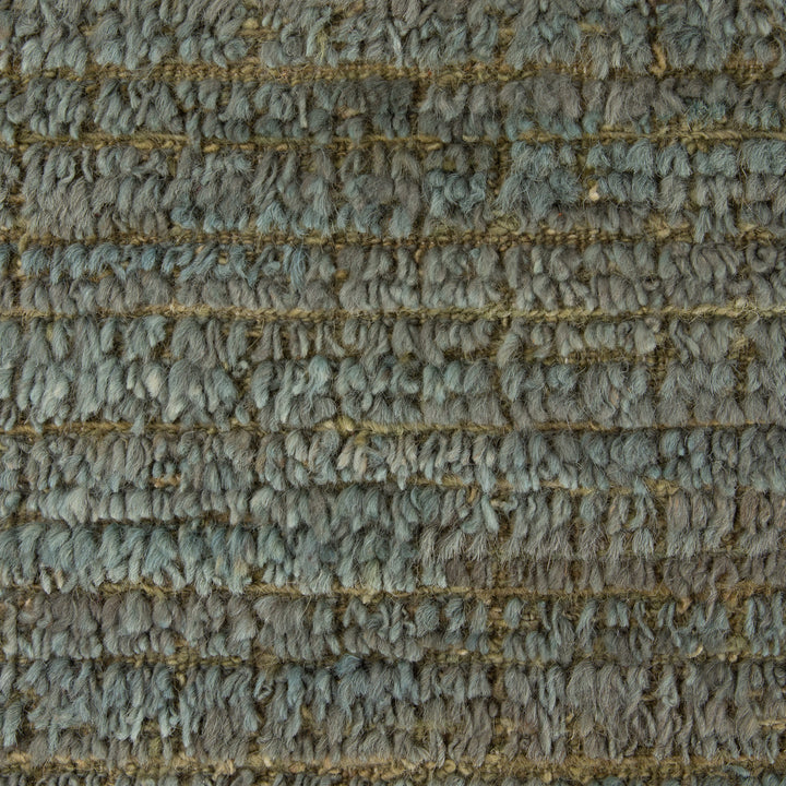 Gridiron Hand Knotted Wool Silk Blend