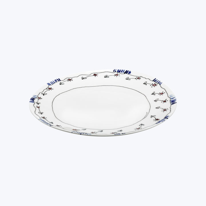 Midnight Flowers Dinner Plate Anemone Milk