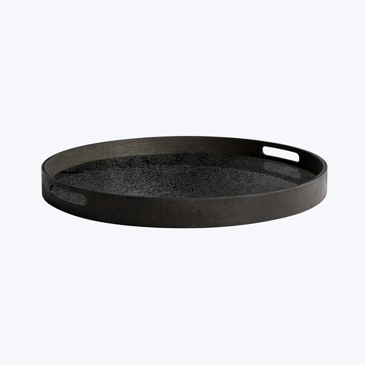 Mirror Tray Charcoal / Round / Small