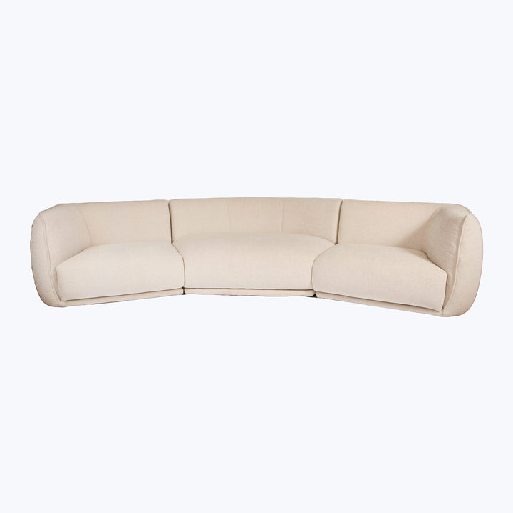 Vela Piping 3 Piece Sofa