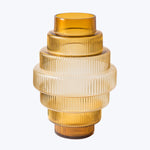 Steps Vase in Amber Large