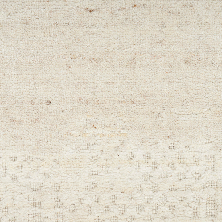 Ivory Contemporary Wool Blend Rug 10' x 14'