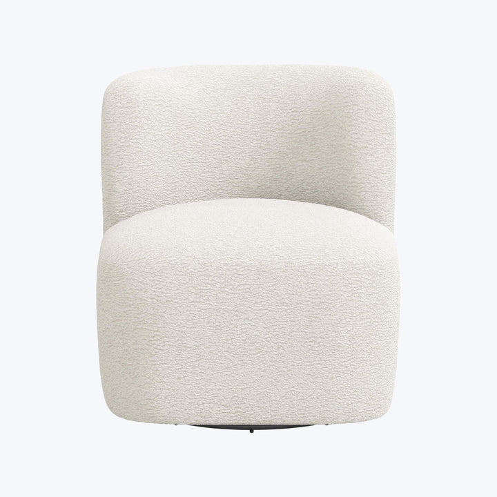 Nia Swivel Chair Sherpa Natural