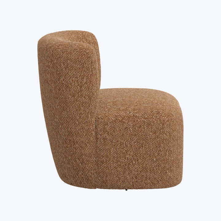 Nia Swivel Chair Woolen Pecan