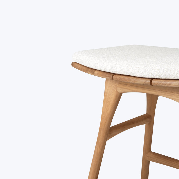 Osso Outdoor Upholstered Stool