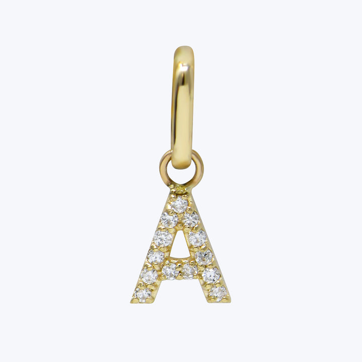 Love Letter Pavé Initial Charm