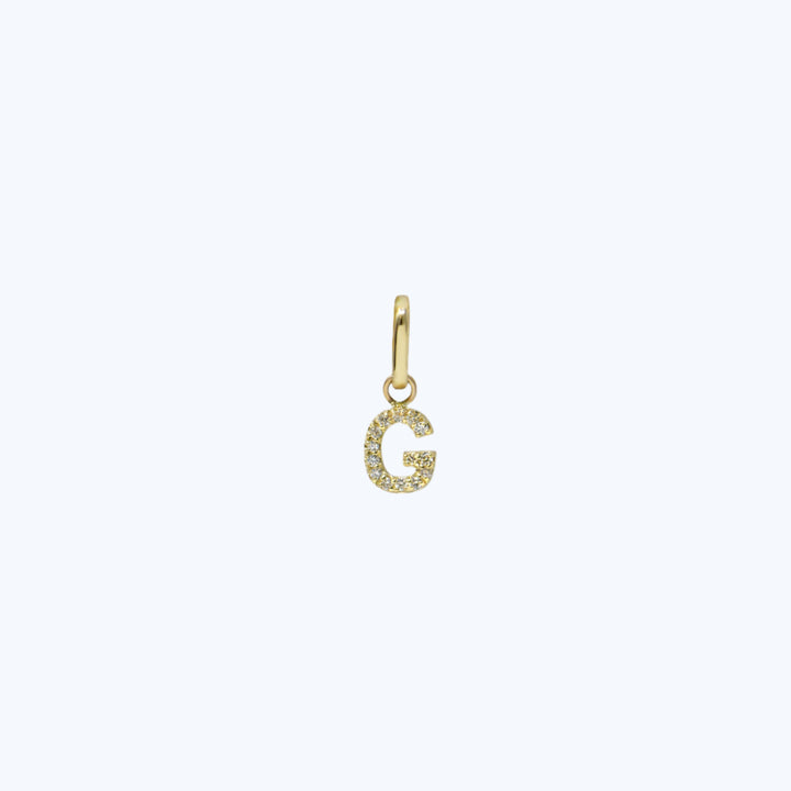Love Letter Pavé Initial Charm