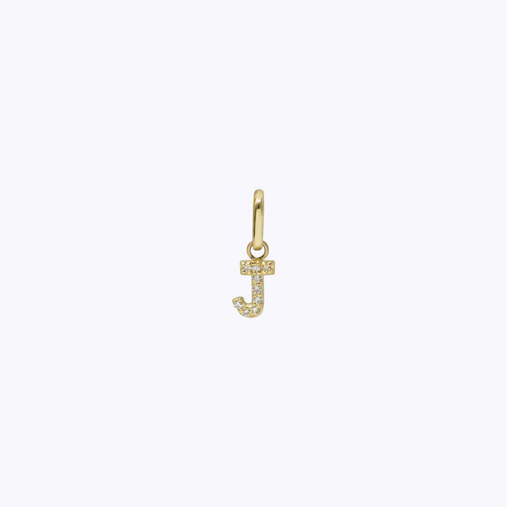 Love Letter Pavé Initial Charm